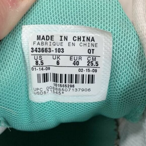 Nike Navina 3 Shox Women’s Size 8.5 343663-103 White/Newsprint-Metallic Pewter - Picture 7 of 10